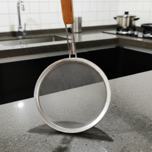 Mesh Strainer With Wooden Handle: